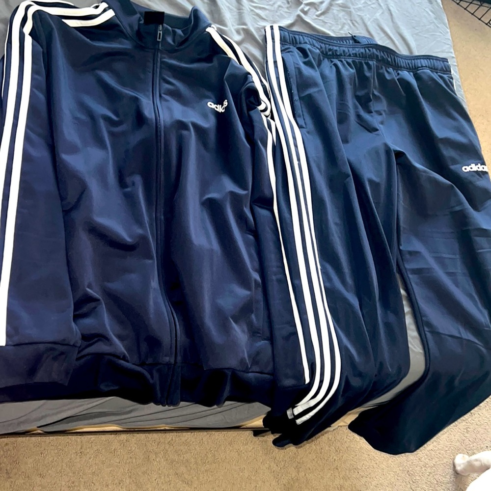 Navy Blue Adidas Track Suit XL